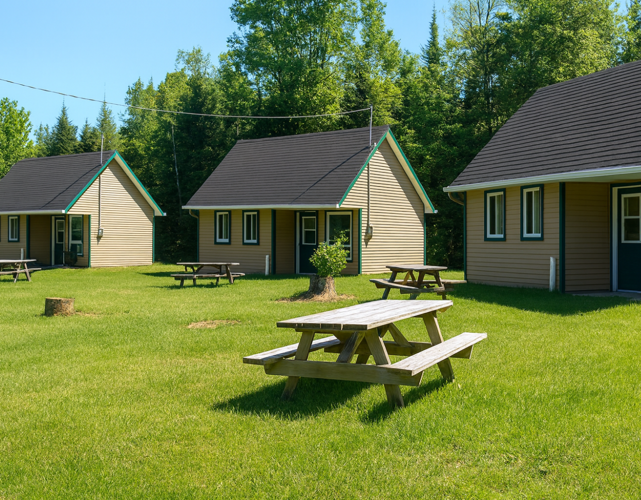 Un confort douillet tout en restant connectés à la forêt environnante Mini-chalets 4