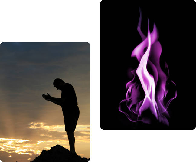 Michel Courtemanche et la Flamme violette